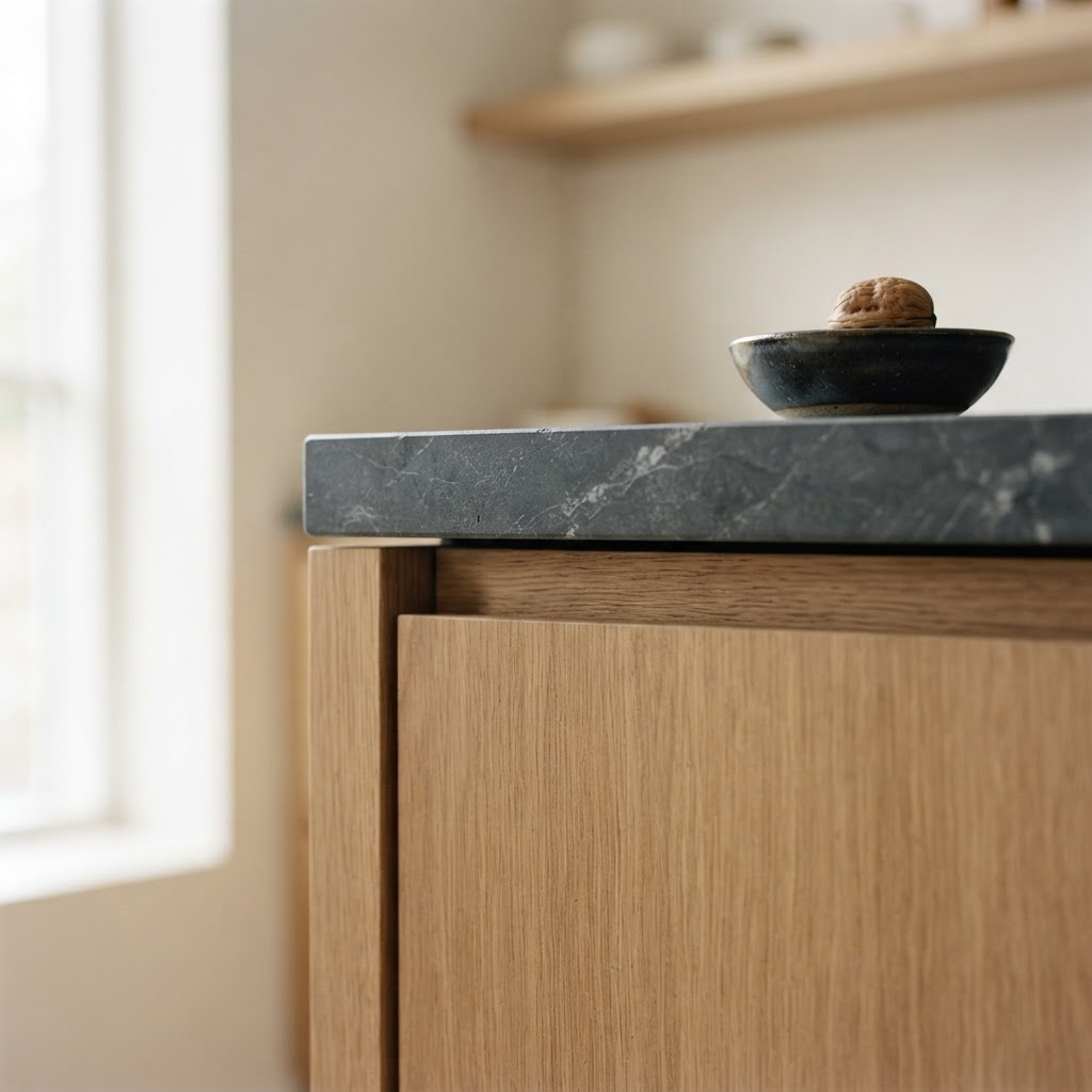 Präzise Materialverbindung einer High-End-Küche